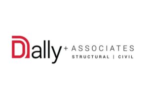 Dally + Associates logo with a red stylized D and the text 'Dally + Associates' and 'Structural | Civil'.