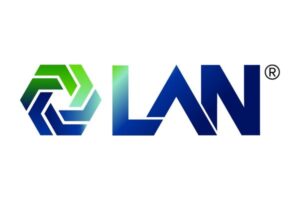 LN logo with a green-to-blue gradient hexagonal motif on the left and bold blue 'LN' text on the right.
