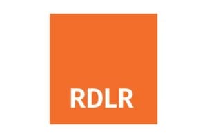 Orange square logo with white text 'RDLR' centered on an orange background.